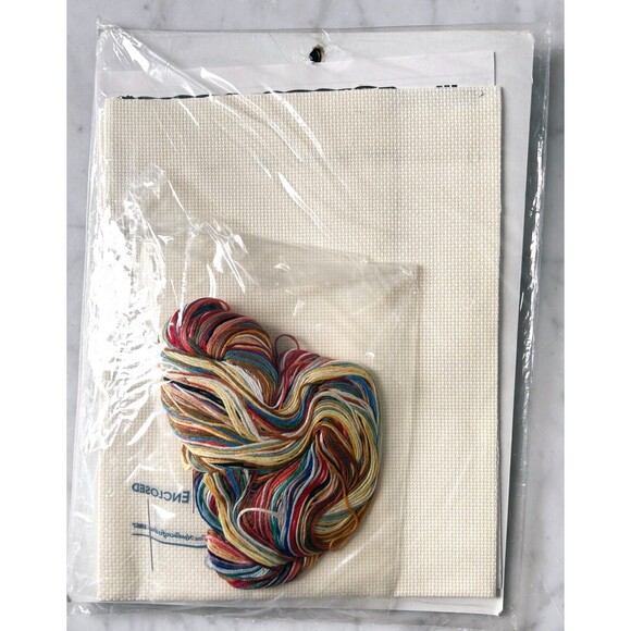 Bucilla Santa Collage Personalized Christmas Stocking Cross Stitch Kit 18" - Picture 3 of 3